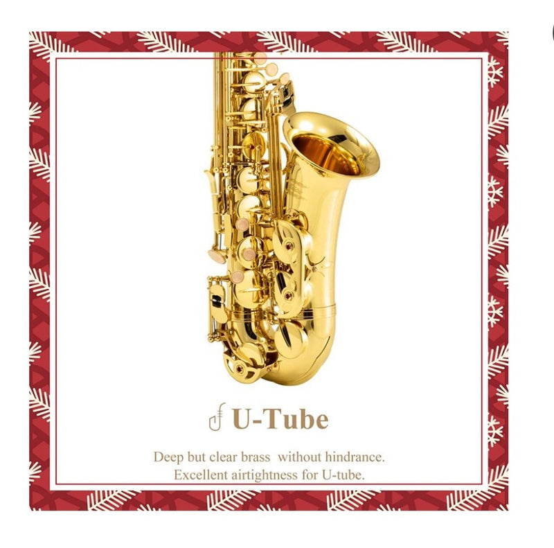 Eastar AS-II Alto Saxophone E Flat Gold Lacquer Alto Student Beginner Sax Full Kit