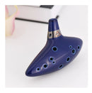 12 Hole Ocarina Ceramic Alto C Vessel Flute Wind Musical Instrument