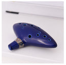 12 Hole Ocarina Ceramic Alto C Vessel Flute Wind Musical Instrument