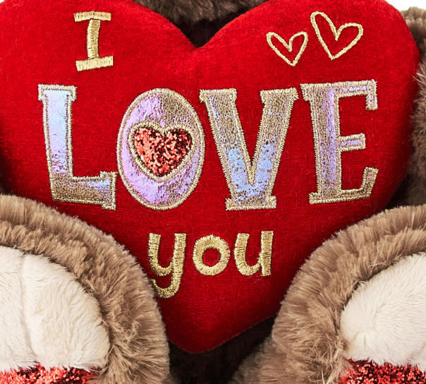 Way to Celebrate! Valentine’s Day 15in Sweetheart Teddy Bear 2023, Brown