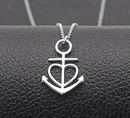 Granddaughter Greeting Card Silver Anchor Heart Necklace Women Ginger Lyne