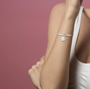 Little Luxuries Women's Sterling Silver "I Love You to The Moon and Back" Bangle Bracelet