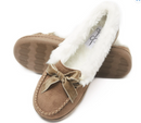 Jessica Simpson Womens Micro Suede Moccasin Indoor Outdoor Slipper Shoe