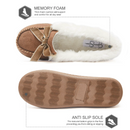 Jessica Simpson Womens Micro Suede Moccasin Indoor Outdoor Slipper Shoe