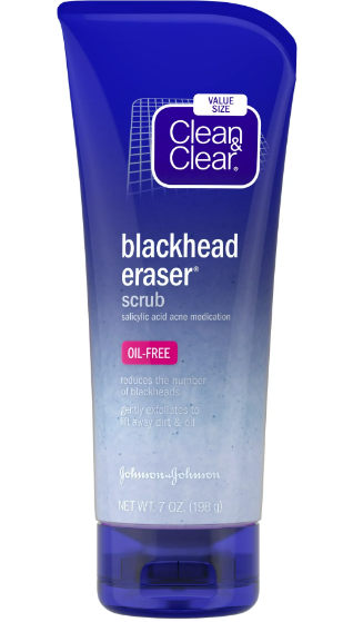 Clean & Clear Blackhead Eraser Facial Scrub with Salicylic Acid, 7 oz