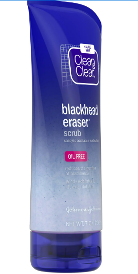 Clean & Clear Blackhead Eraser Facial Scrub with Salicylic Acid, 7 oz