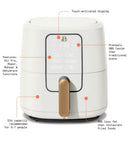 Beautiful 6 Quart Touchscreen Air Fryer, White Icing by Drew Barrymore