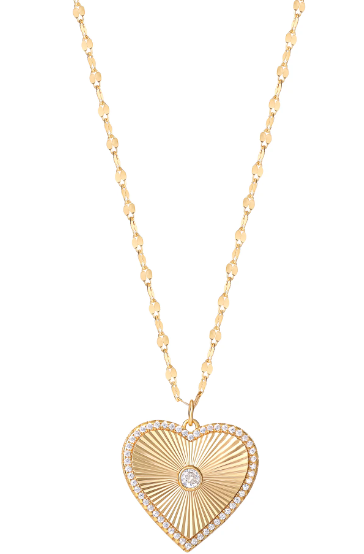 JS Jessica Simpson Women’s Gold Plated Sterling Silver Heart Necklace