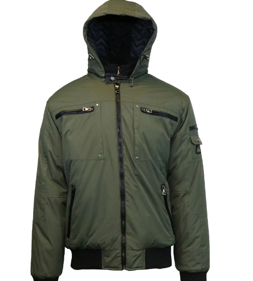 Men's Heavyweight Parka Jacket With Detachable Hood