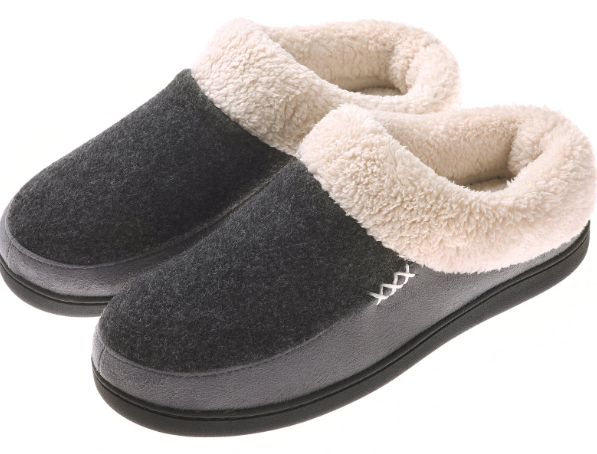 VONMAY Men's Slippers Comfort House Shoes Fuzzy Slip On Indoor Outdoor
