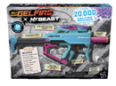 Nerf Pro Gelfire X MrBeast Blaster, 20,000 Gelfire Rounds, 300 Round Hopper, Rechargeable Battery, Eyewear