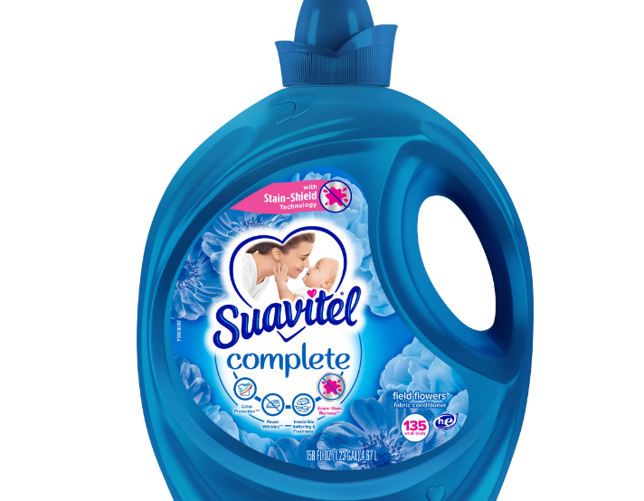 Suavitel Complete Fabric Softener 158 oz, Field Flowers, 135 Small Loads