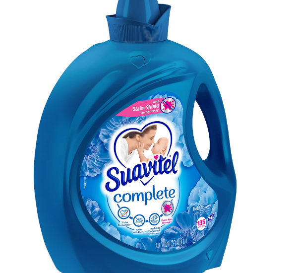 Suavitel Complete Fabric Softener 158 oz, Field Flowers, 135 Small Loads