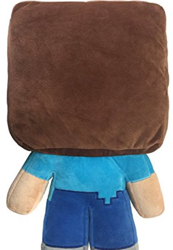 Minecraft Steve Plush Stuffed Pillow Buddy, Gaming Bedding