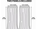 Easy-Going Outdoor Curtains for Patio Waterproof Cabana Grommet Curtain Panels, Tan, 52 x 84 inch, Set of 2