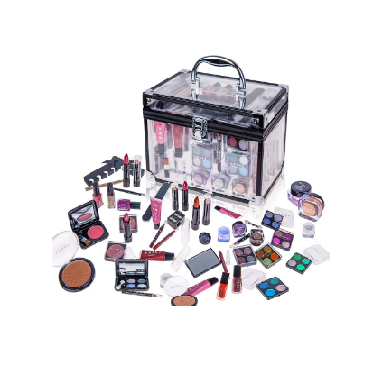 SHANY Carry All Trunk Makeup Set (Eye shadow palette/Blushes/Powder/Nail Polish and more)