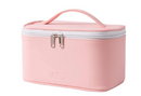 Makeup Bag Travel Cosmetic Bags for Women Girls Zipper Pouch Makeup Organizer Waterproof Cute (Light Pink)