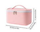 Makeup Bag Travel Cosmetic Bags for Women Girls Zipper Pouch Makeup Organizer Waterproof Cute (Light Pink)