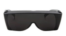 grinderPUNCH Extra Large Dark Lens Fit Over Rx Glasses Adult Safety Sunglasses Men Women