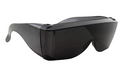 grinderPUNCH Extra Large Dark Lens Fit Over Rx Glasses Adult Safety Sunglasses Men Women