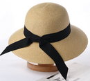 FURTALK Sun Hat for Women UV UPF50 Straw Beach Hat Foldable Brim Summer Travel Hat - Mix Beige - L