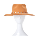 No Boundaries Adult Women's Mocha Studded Band Fedora