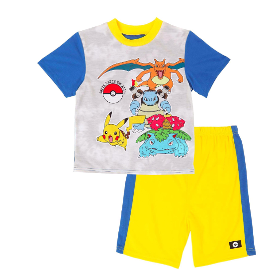 Pokemon Boys Pajama, 2 Piece Sleepwear Set, Two-Piece, Size: 6