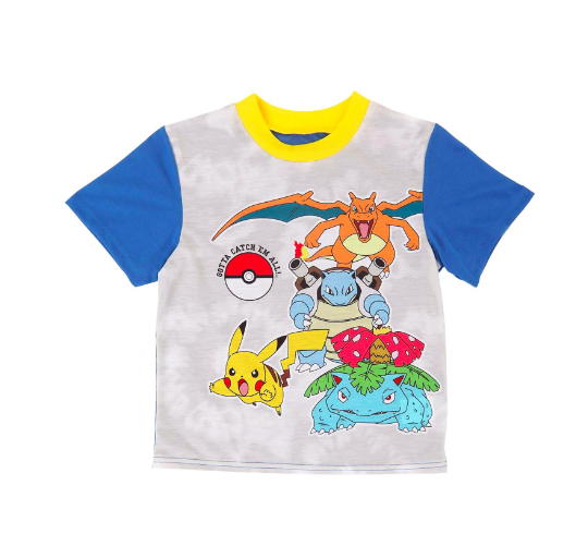 Pokemon Boys Pajama, 2 Piece Sleepwear Set, Two-Piece, Size: 6