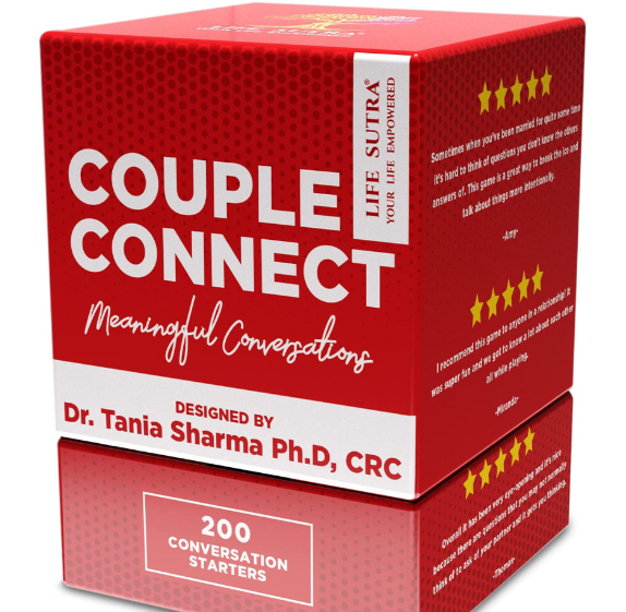 Life Sutra: Couple Connect - Fun Games for Couples - Thoughtful Wedding Gift for Him in a Premium Gift Box - 200 Conversation Starters