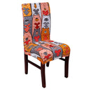 Spandex Elastic Dining Chair Cover With Back Universal Stretch Slipcover Chair Covers