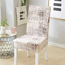 Spandex Elastic Dining Chair Cover With Back Universal Stretch Slipcover Chair Covers