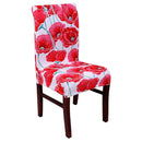 Spandex Elastic Dining Chair Cover With Back Universal Stretch Slipcover Chair Covers