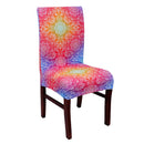 Spandex Elastic Dining Chair Cover With Back Universal Stretch Slipcover Chair Covers