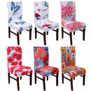 Spandex Elastic Dining Chair Cover With Back Universal Stretch Slipcover Chair Covers