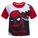 Supermen T Shirt For Boys O-Neck Short-Sleeve Cartoon Tees Kids Designs