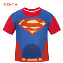 Supermen T Shirt For Boys O-Neck Short-Sleeve Cartoon Tees Kids Designs