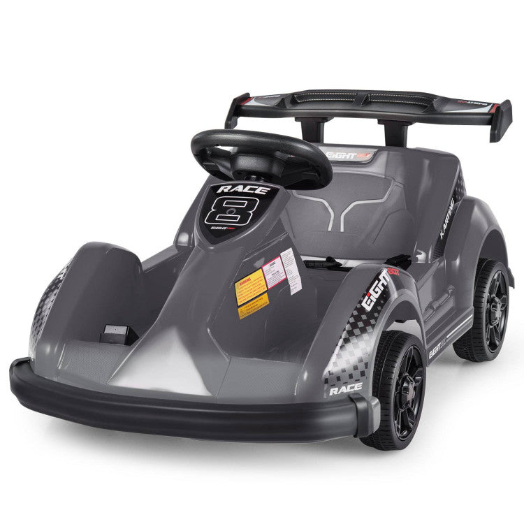 6V Kids Ride On Go Cart with Remote Control and Safety Belt