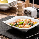 6/12-Piece White Porcelain Soup Plate Set Salad Fruit Vegetable Dishes Bowls Dinnerware Set Service For 6person