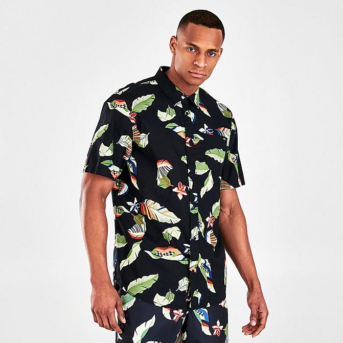 MEN'S VANS LUCID FLORAL SHORT-SLEEVE BUTTON-DOWN SHIRT