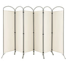 6 Feet 6-Panels Freestanding Folding Privacy Screen