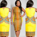 Women African Dashiki Dress Polyester Clothes