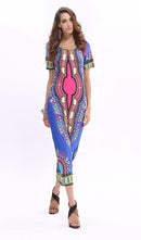 Casual African Dashiki Totem Printed Long Dress