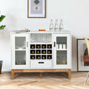 Wood Wine Storage Cabinet Sideboard Console Buffet Server w/Wine Rack & Drawer