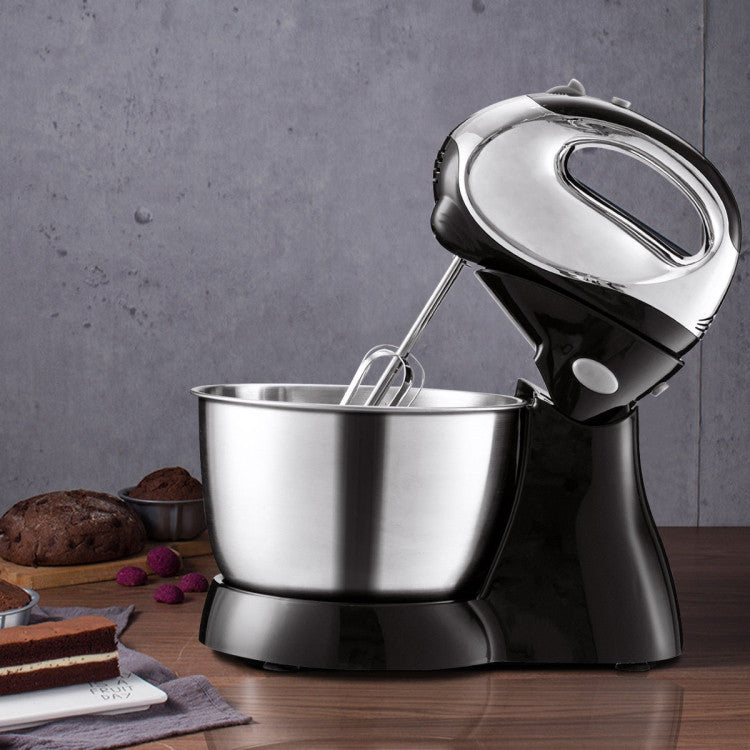 200 W 5-speed Stand Mixer with Dough Hooks Beaters