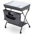 Portable Adjustable Height Newborn Nursery Organizer with wheel