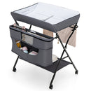 Portable Adjustable Height Newborn Nursery Organizer with wheel
