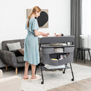 Portable Adjustable Height Newborn Nursery Organizer with wheel