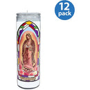 Sanctuary Virgin Guadalupe Candle, White, 12pk