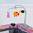 Foldable 2 Color Baby Crib Playpen Playard - Pink