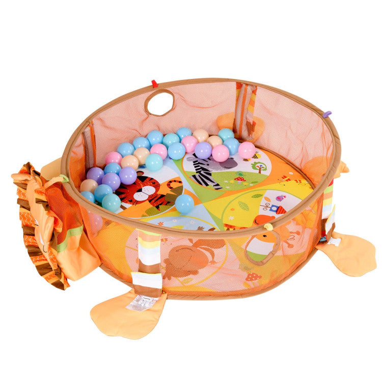 3 in 1 Cartoon Baby Infant Activity Gym Play Mat